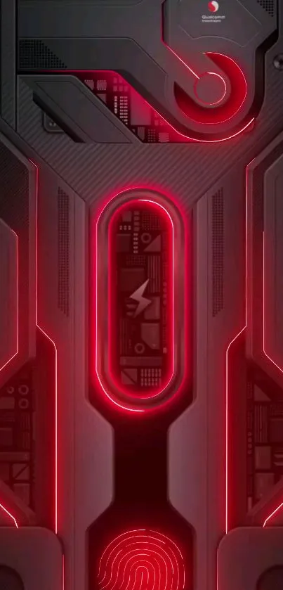 Red Neon Electric Blue Live Wallpaper