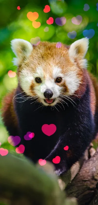 Red Panda Head Plant Live Wallpaper