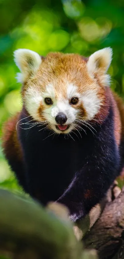 Red Panda Head Plant Live Wallpaper