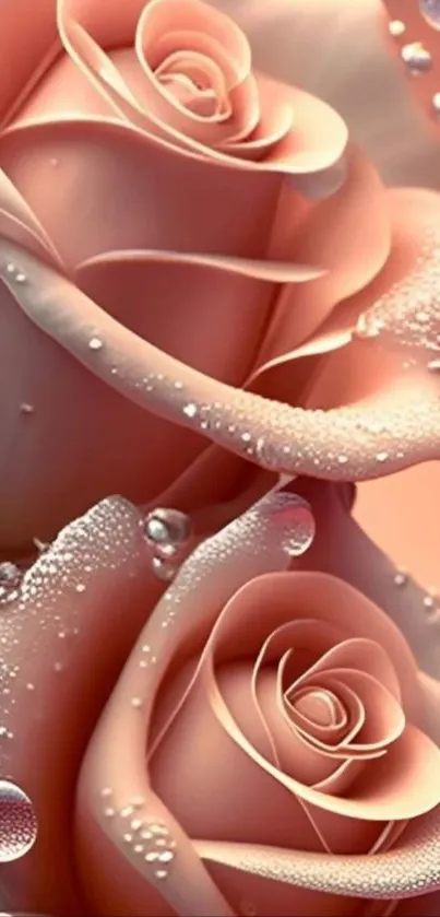 Red Petal Garden Roses Live Wallpaper