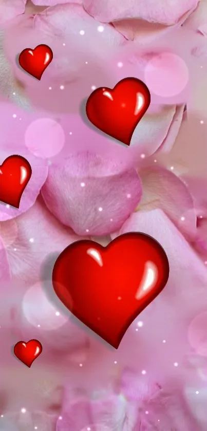 Red Petal Pink Live Wallpaper