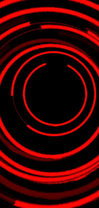 Vibrant red spiral wallpaper for mobile devices.