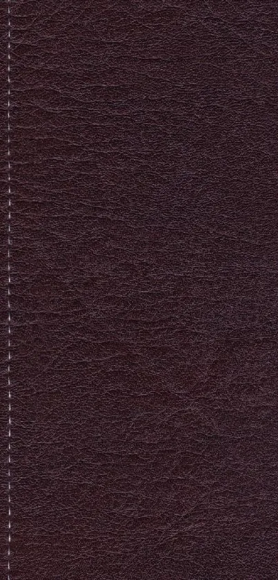 Rich dark brown leather phone wallpaper with elegant texture.