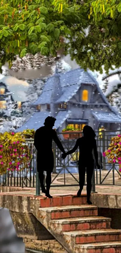 Romance Love Winter Live Wallpaper