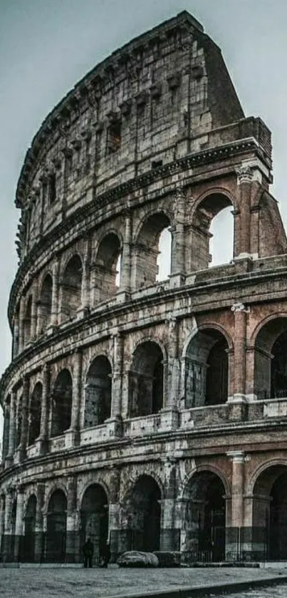 Stunning mobile wallpaper featuring Rome's iconic Colosseum.