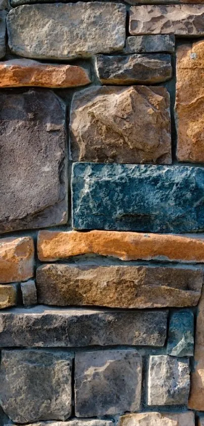 Rustic stone texture wallpaper in earthy tones.