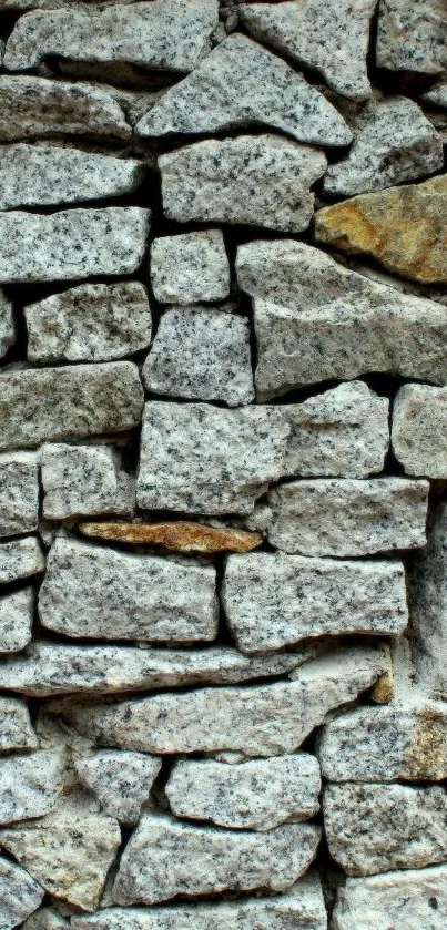 Rustic stone wall texture mobile wallpaper in grey tones.