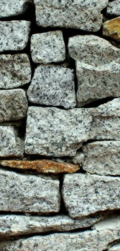 Rustic stone wall texture mobile wallpaper.