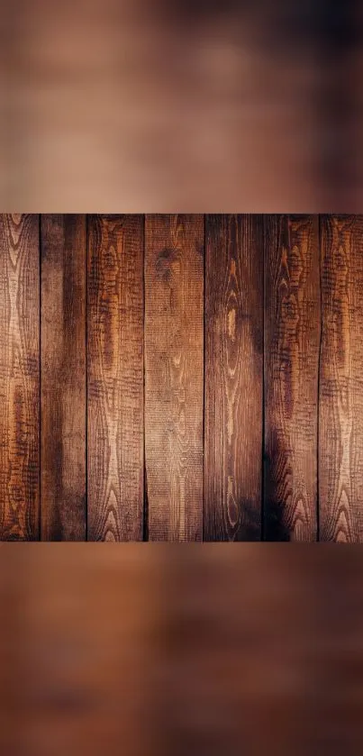 Rustic wooden planks create a warm, textured wallpaper for mobile phones.