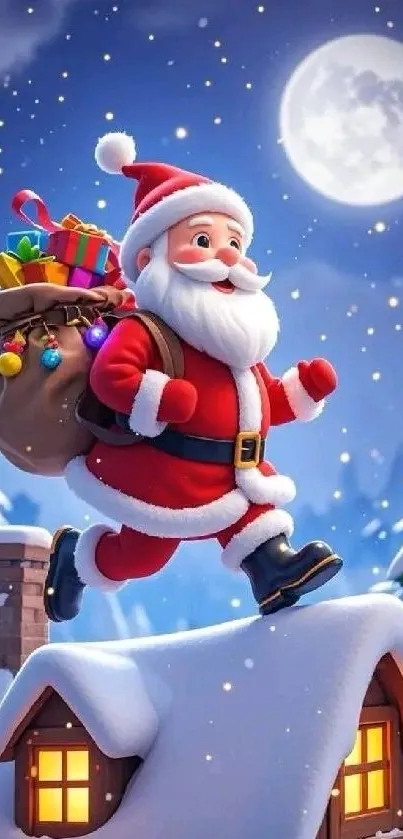 Santa Claus Red Christmas Day Live Wallpaper