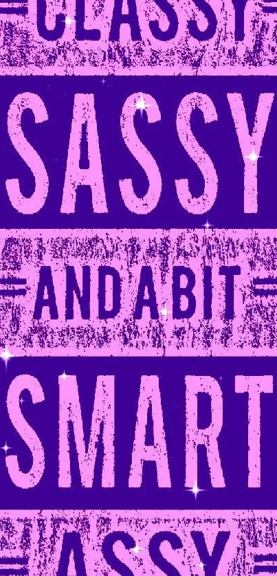 Purple and pink sassy smart wallpaper design.