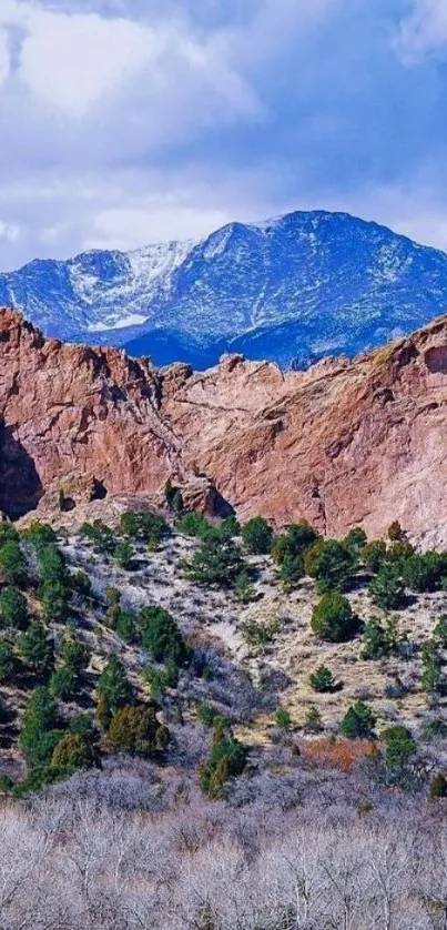 Breathtaking landscape of mountains with rocky formations and lush greenery.