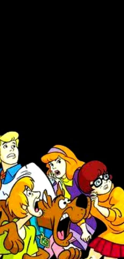 Scooby-Doo gang animated mobile wallpaper