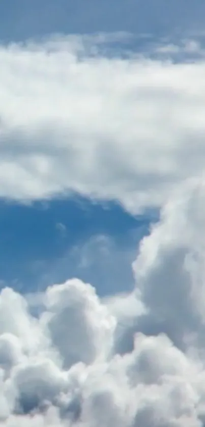 White clouds float against a vivid blue sky.