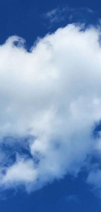 Blue sky wallpaper with white clouds