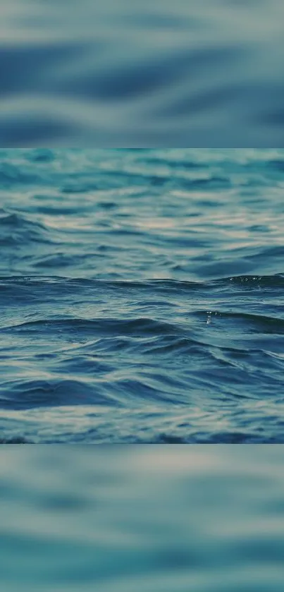 Serene ocean waves creating a calming and peaceful ambiance for mobile wallpaper.