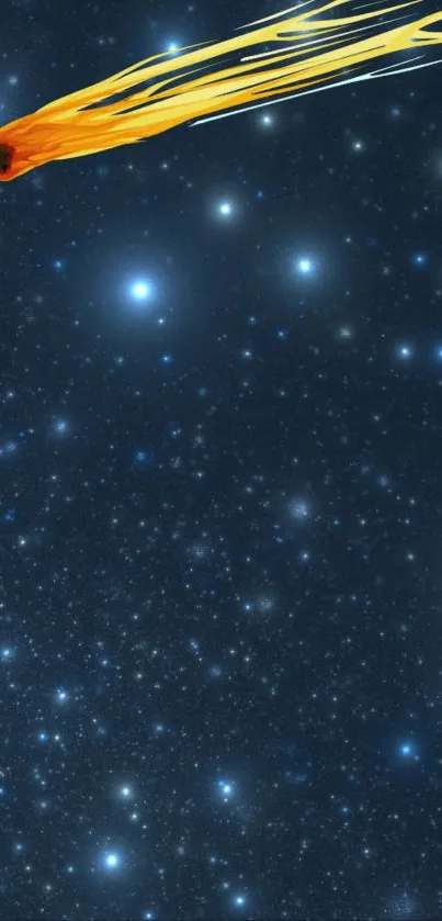 Shooting Star Night Sky Wallpaper - free download