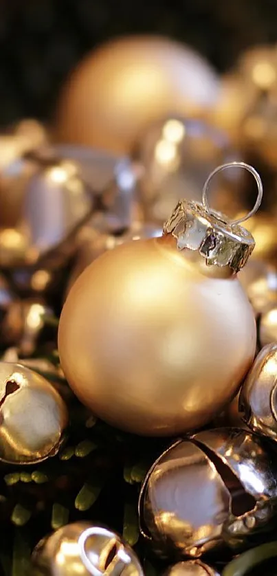 Silver Plant Christmas Ornament Live Wallpaper