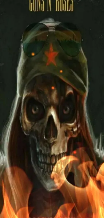 Skull soldier with sunglasses, dark art wallpaper.