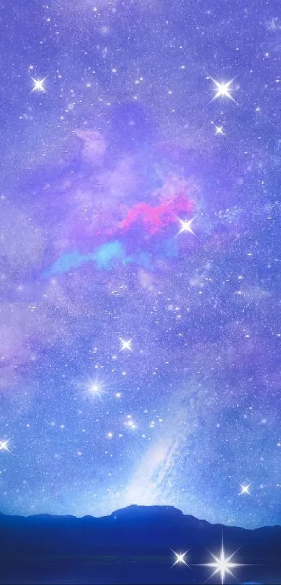 Beautiful night sky and Galaxy by Kiara_C Live Wallpaper