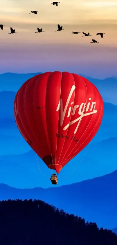 Sky Hot Air Ballooning Aerostat Live Wallpaper