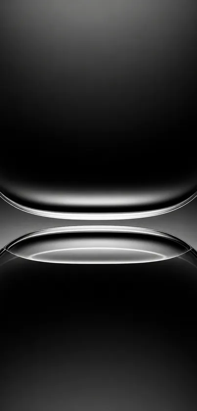 Sleek abstract wallpaper with glossy curves.