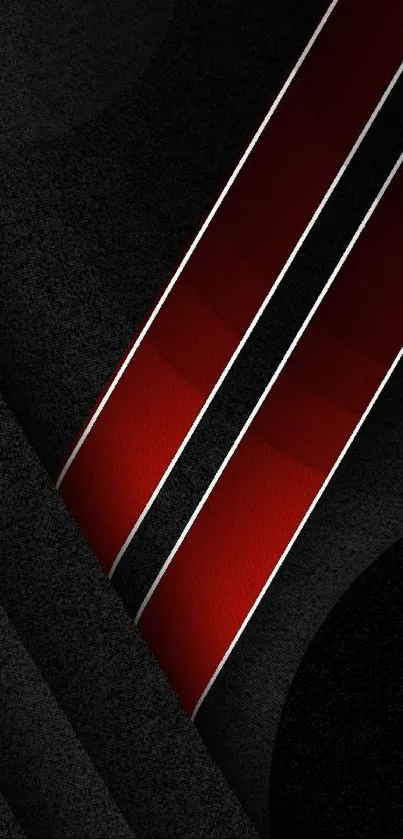Abstract red and black striped wallpaper.
