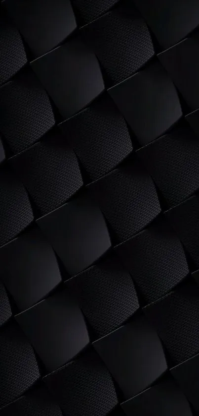 Sleek black grid wallpaper with a modern design.