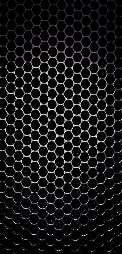 Black wallpaper with modern hexagonal pattern and sleek design.