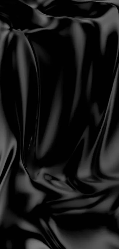 Luxurious black silk texture for mobile wallpaper.