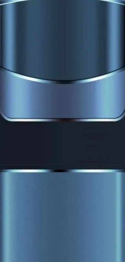 Sleek futuristic blue design for mobile wallpaper.