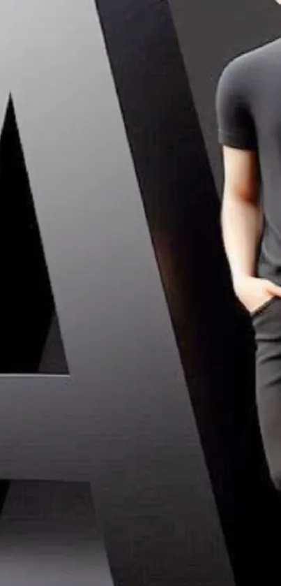 Sleek minimalist wallpaper with a modern touch.