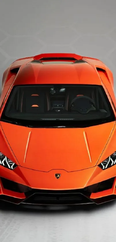 Orange sports car wallpaper for mobile.