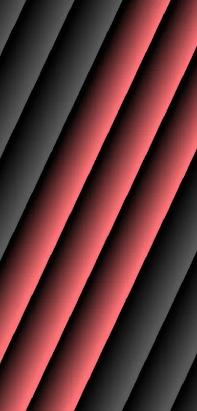 Abstract red and black mobile wallpaper with diagonal lines.