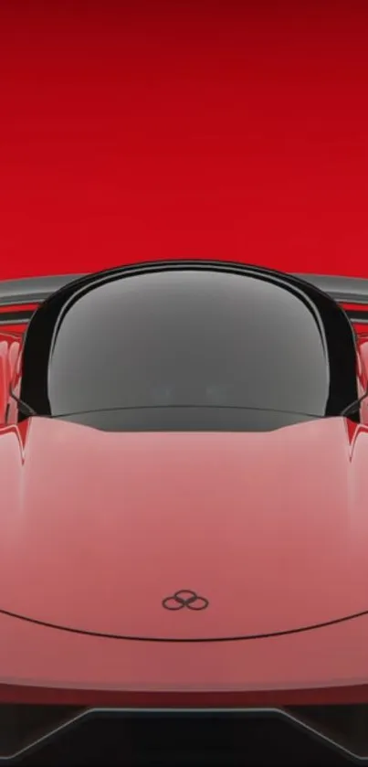 Sleek red sports car wallpaper for mobile phones.