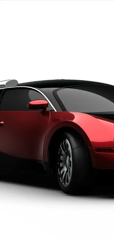 Sleek red sports car wallpaper with a bold modern design.