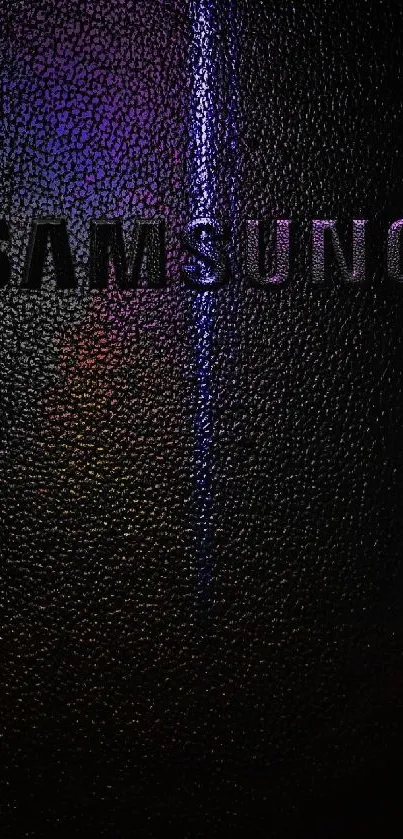 Stylish textured black Samsung wallpaper.