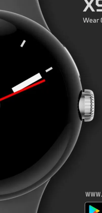 High-resolution smartwatch wallpaper featuring digital interface.