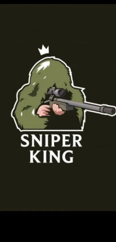 Sniper King wallpaper with camo design.