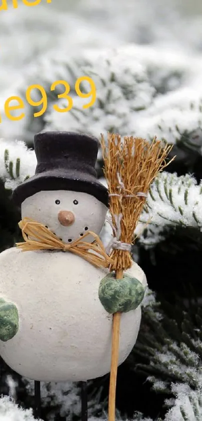 Snowman Snow Christmas Ornament Live Wallpaper