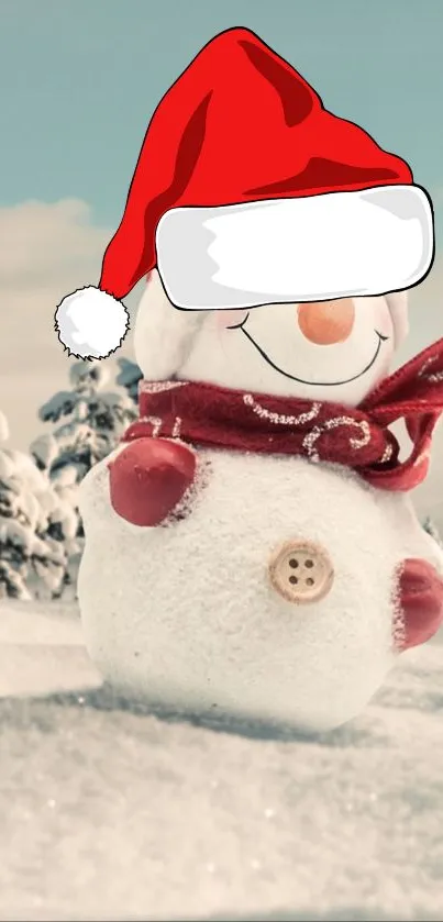 Snowman Snow Happy Live Wallpaper