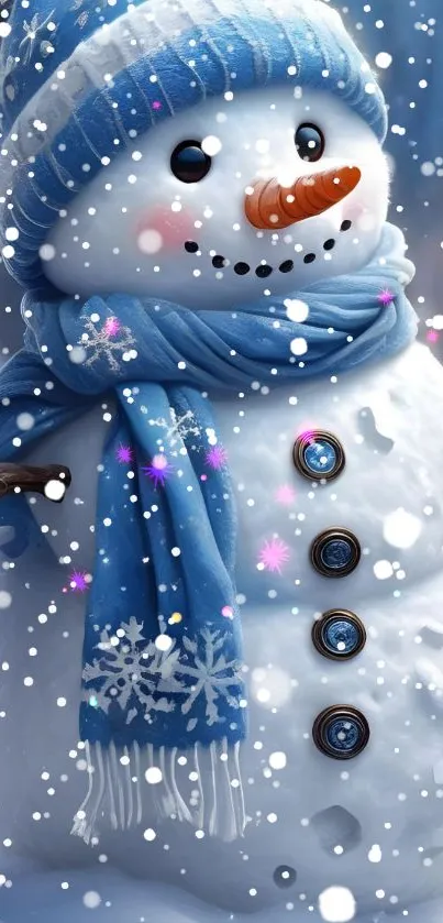 Snowman White Snow Live Wallpaper