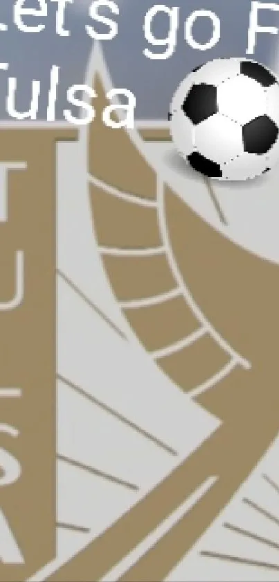 FC Tulsa emblem with soccer ball design.