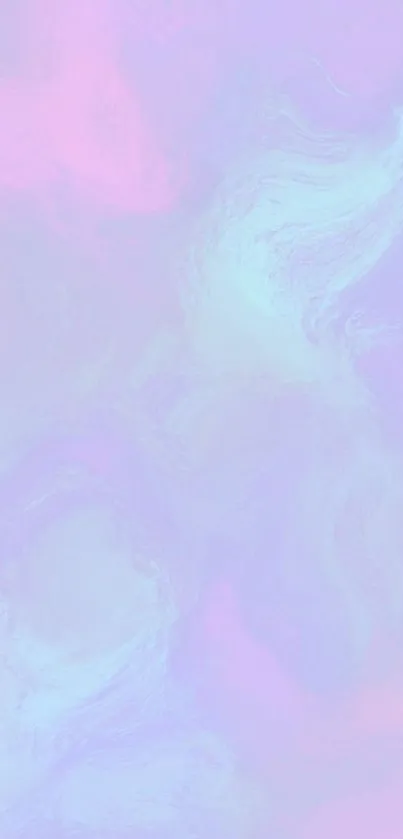 Mobile wallpaper with pastel abstract swirls in calming pink and lavender hues.