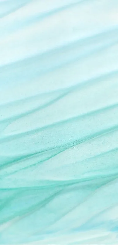 Calming pastel abstract design with turquoise waves.