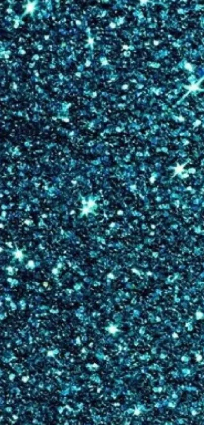 Sparkling blue glitter wallpaper with shimmering effect.