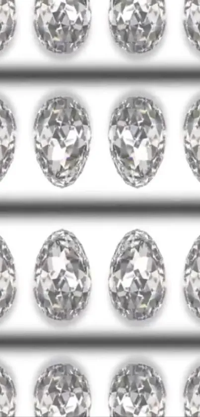 Sparkling crystal pattern mobile wallpaper.