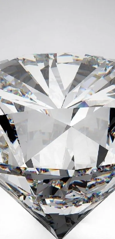 A high-resolution sparkling diamond on a clean white background.