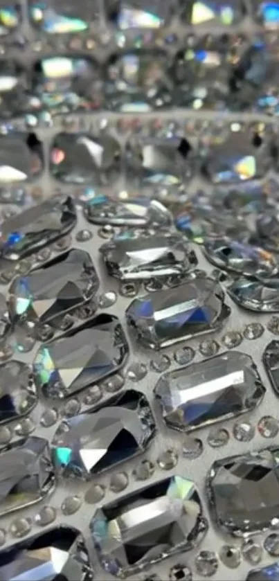 Dazzling gemstone texture wallpaper design.