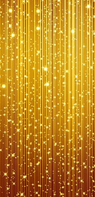 Sparkling golden glitter mobile wallpaper.